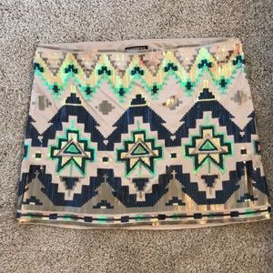 Express sequin skirt